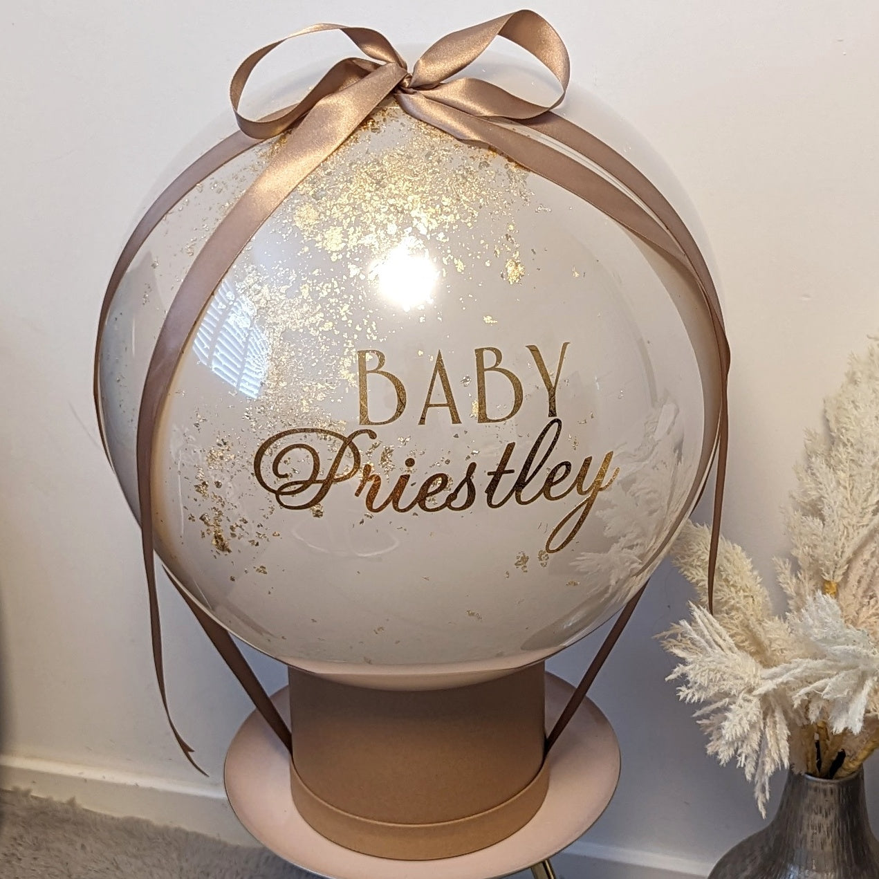 Personalised Glass Bubble Balloon Hat Box