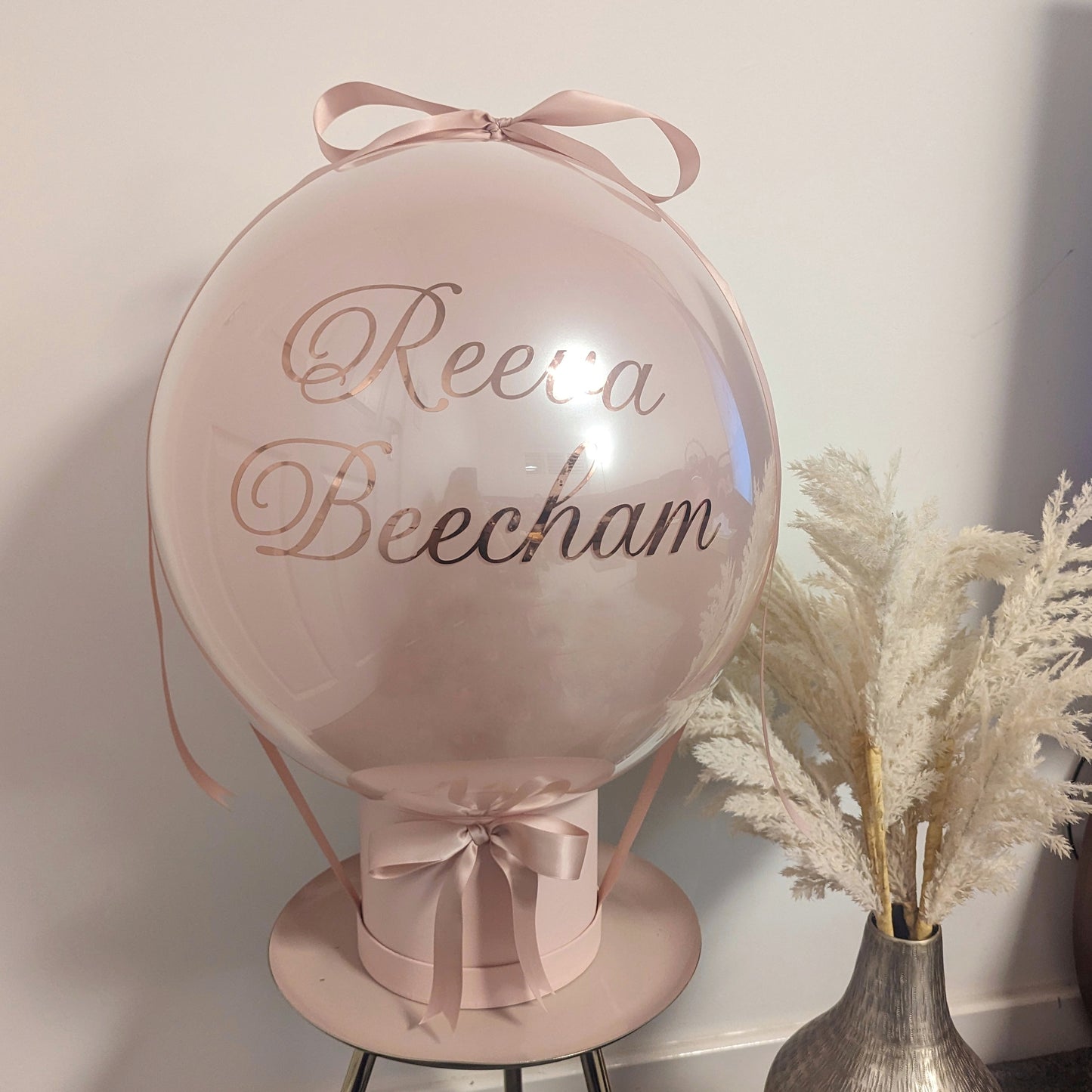 Personalised Glass Bubble Balloon Hat Box