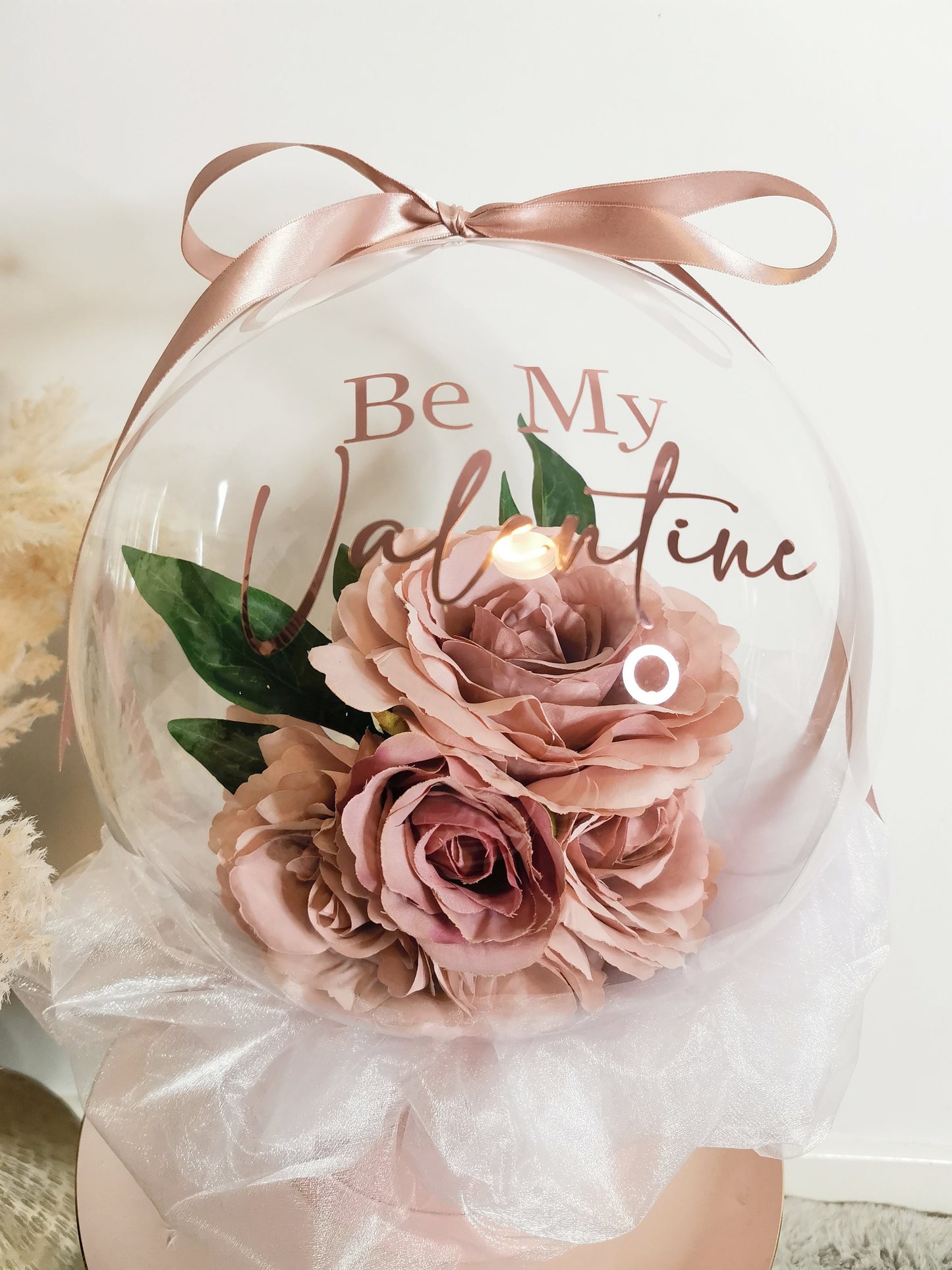 Pink Rose Bubble Bouquet