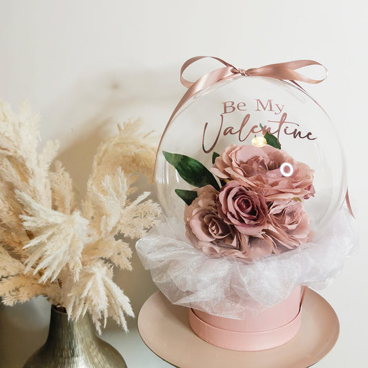 Pink Rose Bubble Bouquet